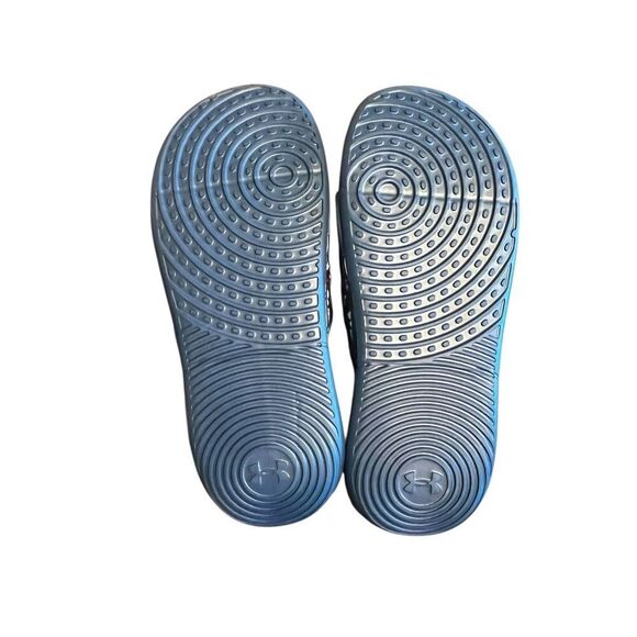 Under Armour woman’s 10 Ansa Studio blue galaxy Graphic Slides new - Picture 3 of 5
